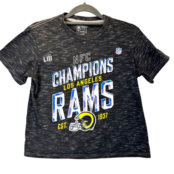 LA Rams Conference Champs Super Bowl LIII Youth Shirt Small NFL - Picture 1 of 6